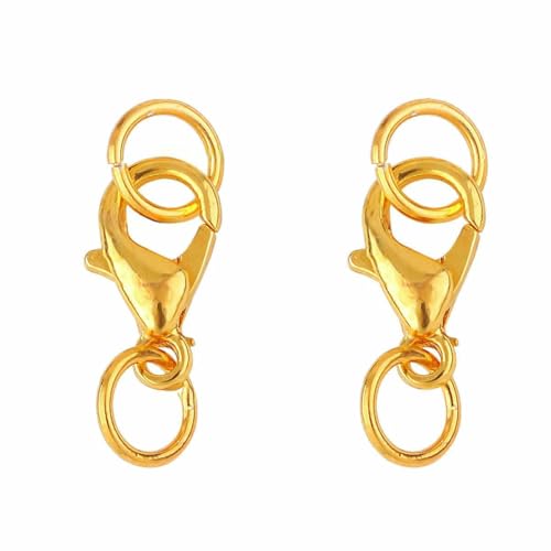 Karabinerverschlüsse, 10er-Set, 10/12/14,0 mm, Karabinerverschluss mit offenen Biegeringen, Verbindungsverschluss for DIY-Armbänder, Halsketten, Ketten, Schmuckherstellungszubehör, 10 mm, Rhodium(10mm Karabinerverschlüsse, 10er-Set, 10/12/14,0 mm, Karabinerverschluss mit offenen Biegeringen, Verbindungsverschluss for DIY-Armbänder, Halsketten, Ketten, Schmuckherstellungszubehör, 10 mm, Rhodium(10mm von ZTZTZ
