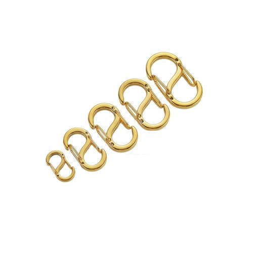Karabinerverschlüsse, 5 Stück, 18 Karat Gold, Edelstahl, S-förmige Federschnallen, Karabinerverschlüsse, Halsketten, Haken, Armbänder, Verbinder, DIY-Schmuckzubehör, Goldfarbe, 22 mm(Gold color,18.5mm Karabinerverschlüsse, 5 Stück, 18 Karat Gold, Edelstahl, S-förmige Federschnallen, Karabinerverschlüsse, Halsketten, Haken, Armbänder, Verbinder, DIY-Schmuckzubehör, Goldfarbe, 22 mm(Gold color,18.5mm von ZTZTZ