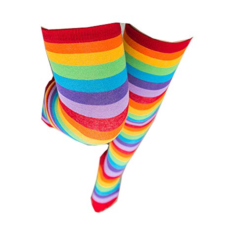 Damen Kniestrümpfe Socken Overknee Strümpfe Strumpfhosen Stricksocken Gestrickte Sock Hoch Über das Knie Lange Socken Winter Strümpfe,A Rote Farbe von Zaxgf