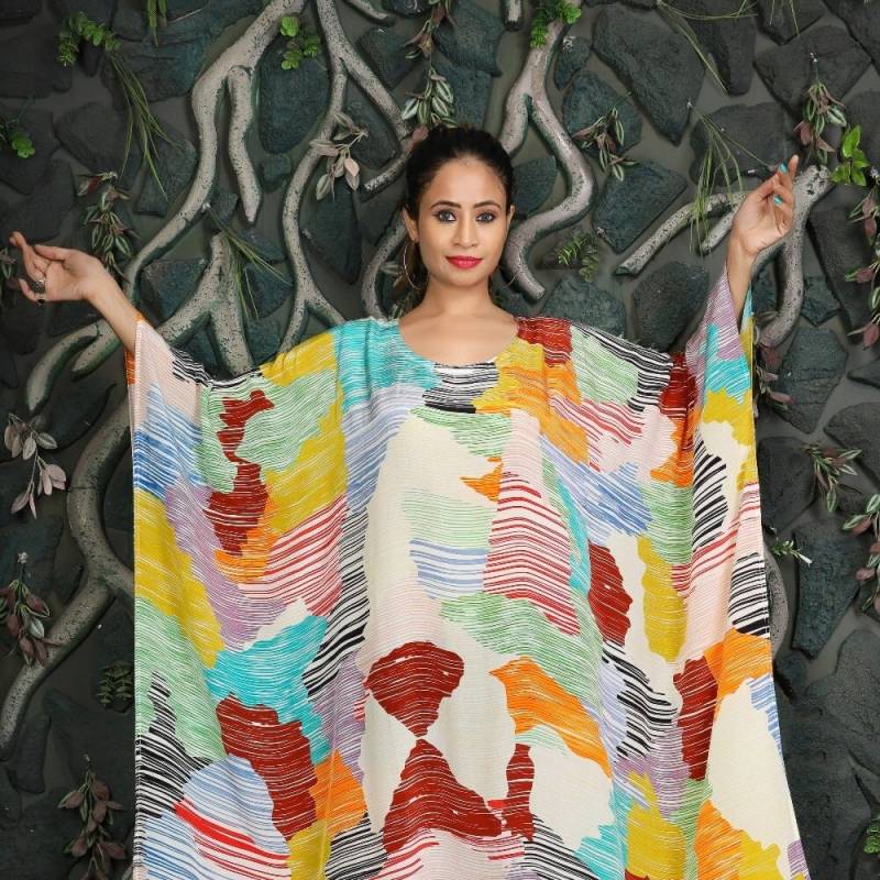 Wunderschöner Seidenkaftan Damen Maxikleid Plus Größe Strandparty Kaftan Cover Up Strandkaftan Seidenkleid von ZUBEDABOUTIQUE