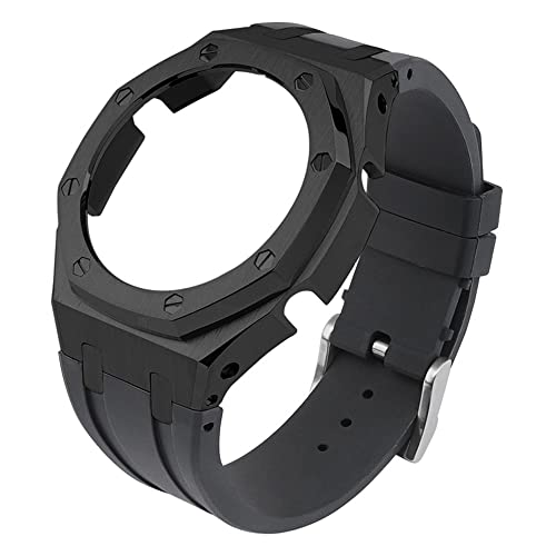 ZUC 3. Generation, Gummiarmband, Edelstahl-Lünette für GA-2100 GA-2110 Uhrenarmband GA2100, Metall-Refit-Gehäuseadapter, Einheitsgröße, Achat von ZUC