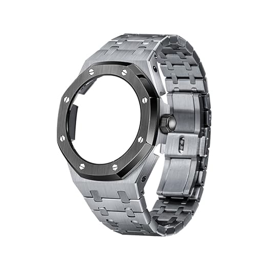 ZUC 4. GA2100/2110 Generation Uhrenarmbänder, achteckiges Vollmetallgehäuse mit Kronenmodifikation, 316 Edelstahl-Uhrenarmband-Set, Einheitsgröße, Achat von ZUC