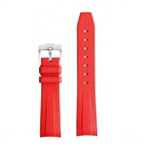 ZUC Für Omega X Swatch Joint MoonSwatch Armband Seamaster 300 Männer Frauen 20mm Gummi Silikon Armband mit gebogenem Ende(RS) von ZUC