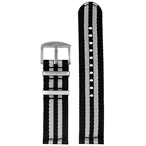 ZUC Glattes Nylonarmband, 20 mm, 22 mm, Schnellverschluss, Herren-Armband, Armbanduhr, 20 mm, Achat von ZUC