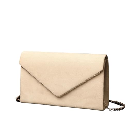 ZUC Schlichte und modische Clutch für Damen, aprikose, Einheitsgröße von ZUC
