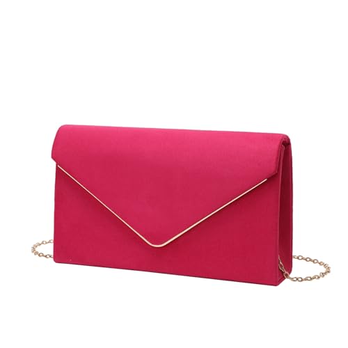 ZUC Schlichte und modische Clutch für Damen, rosig, Einheitsgröße von ZUC