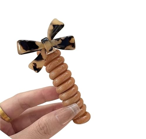 1 paar Erwachsene Telefon Kabel Ring Nette Haar Ring Große Matt Erwachsene Haar Krawatte Kopf Ring kinder Telefon Hephone kabel(244) von ZUGLQYSX