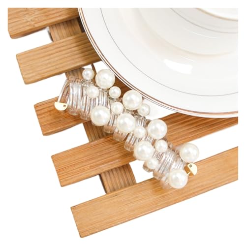 1 paar Telefon Kabel Haargummi Bunte Perle Perlen Klare Farbe Telefon Draht Elastische Haar Band Pferdeschwanz Halter Frauen Zubehör(BLUE) von ZUGLQYSX