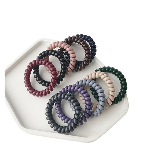 10 stücke Mädchen Gummiband Kopfschmuck Stirnband Anti-telefon Linie Haar Ring Weibliche Version Haar Band Seil Haar Zubehör(Style-11) von ZUGLQYSX