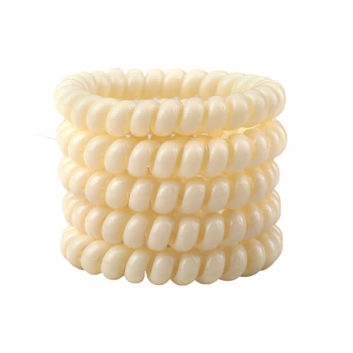 5 Teil/satz Frauen Haar Bands Zubehör Bunte Telefon Draht Elastische Haar Krawatte Spirale Schnur Gummiband Mädchen Scrunchie(Color 14) von ZUGLQYSX