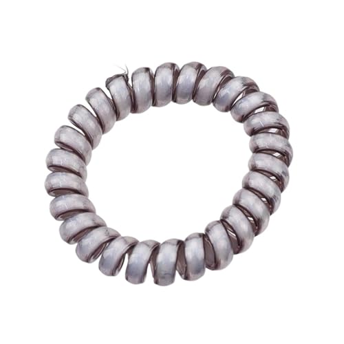 5Pcs Farbe Leucht Telefon Linie Haar Ring Gummiband Weiche for Frauen Pferdeschwanz Zubehör Headwear Weibliche Scrunchie(Black) von ZUGLQYSX