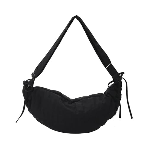 ZUGLQYSX Damen Halbmond Schultertasche Damen Crossbody Dumpling Bag, Schultertasche, einfache lässige Messenger Bag FüR Reisen, Arbeit Und Alltag(Color1) von ZUGLQYSX