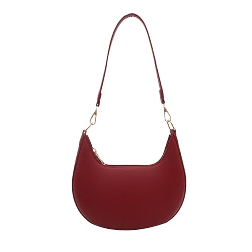 ZUGLQYSX Damen Halbmond Schultertasche Luxuriöse Crescent-Handtasche mit Reißverschluss for Damen FüR Reisen, Arbeit Und Alltag(Color3) von ZUGLQYSX