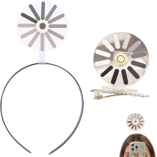 2 Stück Funkycharmlab Loading Creative Headband,Lustige Loading Rotating Haarspange,Kreatives Haarband/Haarnadel Mit Ladesymbol,Drehbare Haarspangen Gehirn Loadings for Damen Und Herren von ZUICC