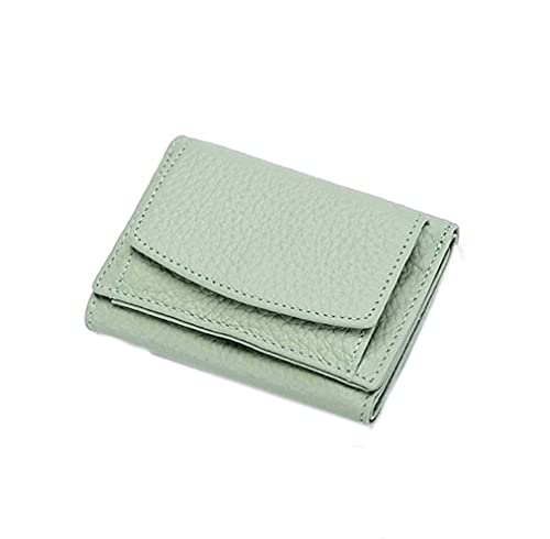 Houtangduty Mini Wallet, Houtndguter 2025 New Leather Rfid Blocking Card Holder Organizer Pocket Mini Wallet,Damen Geldbeutel klein,Mini Kurzer Geldbeutel Frauen Leder,Klein Damen Geldbeutel (Grün) von ZUICC