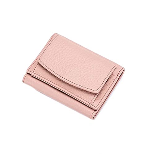 Houtangduty Mini Wallet, Houtndguter 2025 New Leather Rfid Blocking Card Holder Organizer Pocket Mini Wallet,Damen Geldbeutel klein,Mini Kurzer Geldbeutel Frauen Leder,Klein Damen Geldbeutel (Rosa) von ZUICC