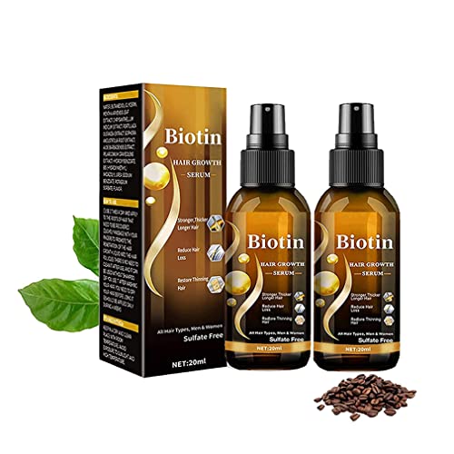 Re'awaken Hair&Beard Serum Spray, Bartwuchsförderndes Serum, Haarwachstum Serum, Anti-Haarausfall Haarserum, Biotin-Öl für Haar- und Bartwuchs, Haarausfall und Haar-Behandlung (2PCS) von ZUICC