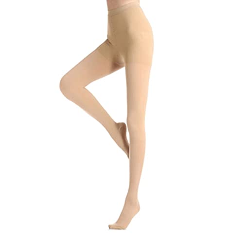 UltraSLIM ÖdemErleichterung BeineFormer LeggingHose, Damen Leggings lang Hose, Push Up Anti-Cellulite Yogahosen,Hohe Taille Shaper-Hose Yoga Legging Oberschenkel Schlanker Dreipunkthose (Beige) von ZUICC