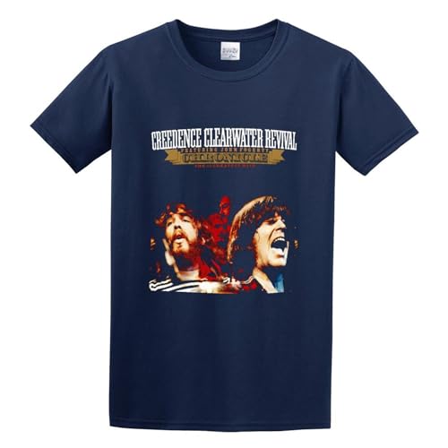 ZUINBU Creedence Clearwater Revival Featuring John Fogerty Chronicle The 20 Greatest Hits Mens 100% Cotton Tshirt Size XL von ZUINBU