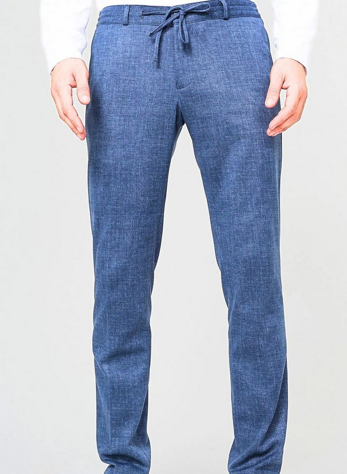 ZUITABLE Anzughose – Slim Fit Herren Stoffhose mit Tunnelzug - Bügelfalte vorne von ZUITABLE