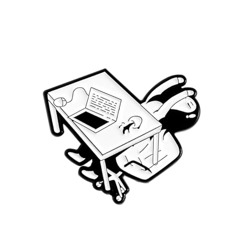 Einzigartige, reizende Arbeiter-Brosche, Abzeichen, stilvolle Anstecknadel für modebewusste Profis und lässige Versammlungen, den täglichen Gebrauch, trendiger Arbeitskleidungsschmuck von ZUJIABAO