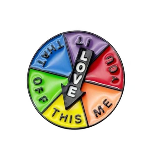 Set mit 2 interaktiven Spinnnadeln, lustige Broschen, Anstecknadeln, Metallbroschen, geeignet für Partys und Festivals, trendiger Schmuck, Einheitsgröße, Wie beschrieben von ZUJIABAO