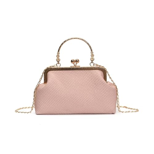 ZUJIABAO Damen Fastener Evenging Bag Premium PU Leder 3 Wege Tragemöglichkeit Praktischer Stauraum Schultertaschen Praktischer Verschluss Damen Geldbörse, a, One Size von ZUJIABAO