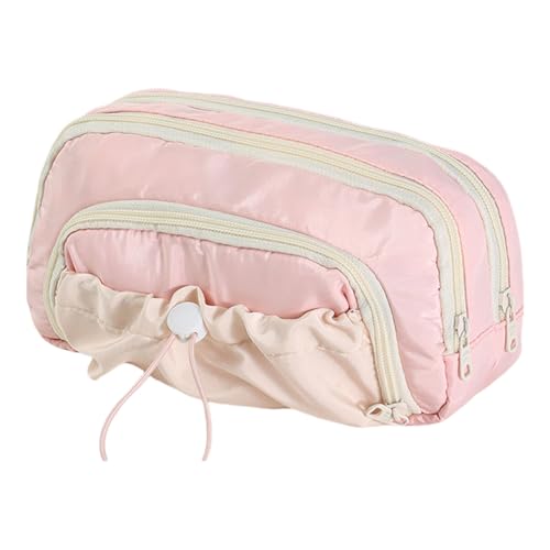 ZUJIABAO Federmäppchen mit hoher Kapazität, mehrere Fächer, mehrschichtige Stifttasche, Organizer, Reise-Make-up-Tasche, großes Fassungsvermögen, a von ZUJIABAO