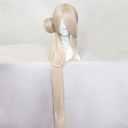 TOUKEN RANBU (Imanotsurugi) Anime Cosplay Rose Net Perücken 100% Hochtemperaturbeständige Faser Beige Lange gerade Haare 32 Zoll chenghuax von ZUKKY