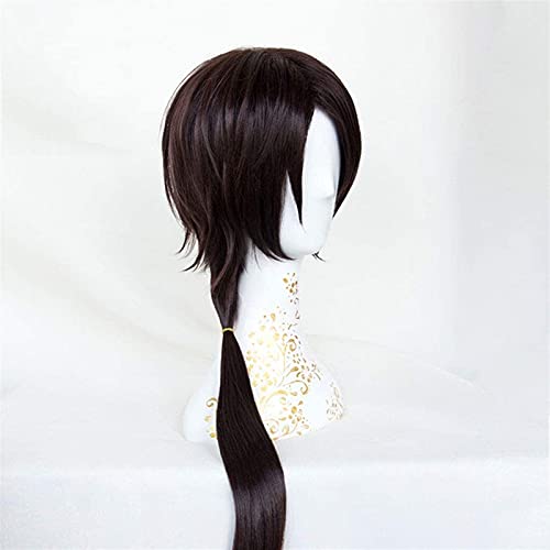 TOUKEN RANBU (KASHUU KIYOMITSU) Anime Cosplay Rose Net Perücken 100% Hochtemperaturbeständige Faser dunkelbraun Lange gerade Haare 24 Zoll chenghuax von ZUKKY