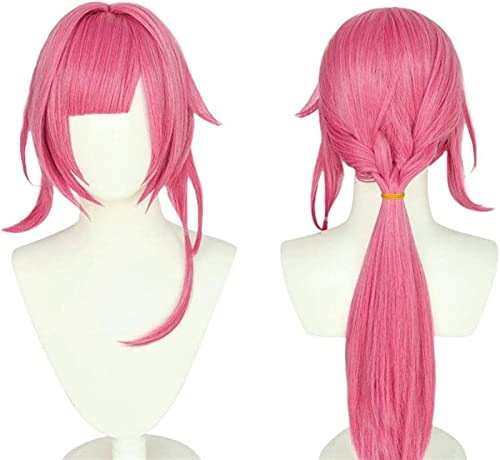ZUKKY Anime Honkai Impact 3 Cosplay Perücke for Elysia, Langer Pferdeschwanz, rosa Perücke mit gratis Perückenkappe for Halloween-Kostümparty, Anime-Show, Cosplay-Event von ZUKKY