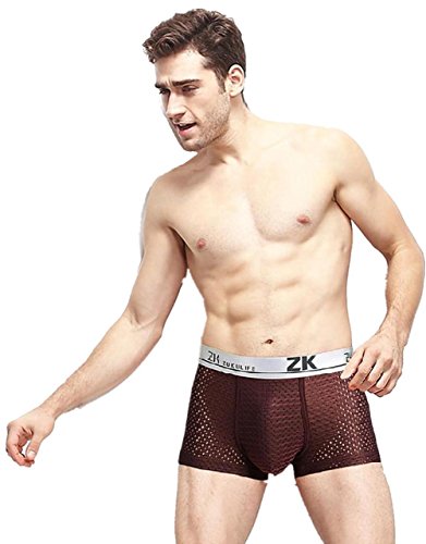 Zuku Life Underwear Herren Boxershort Eisige MESH Trunk (Kaffee XL) von ZUKULIFE