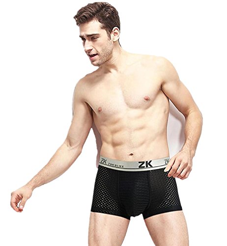 Zuku Life Underwear Herren Boxershort Eisige MESH Trunk (Schwarz L) von ZUKULIFE