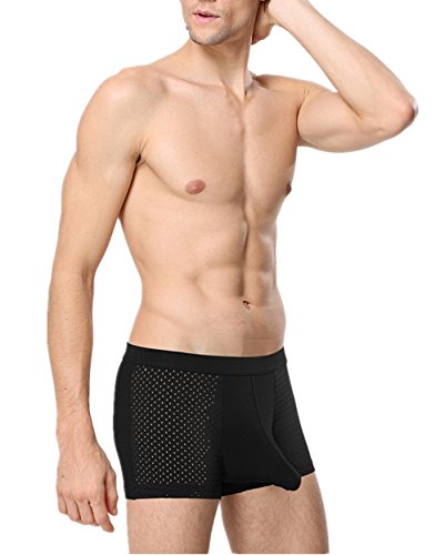 ZUKULIFE Underwear Herren Boxershort [Elephant] Eisige Modal Trunk (Blau M) von ZUKULIFE