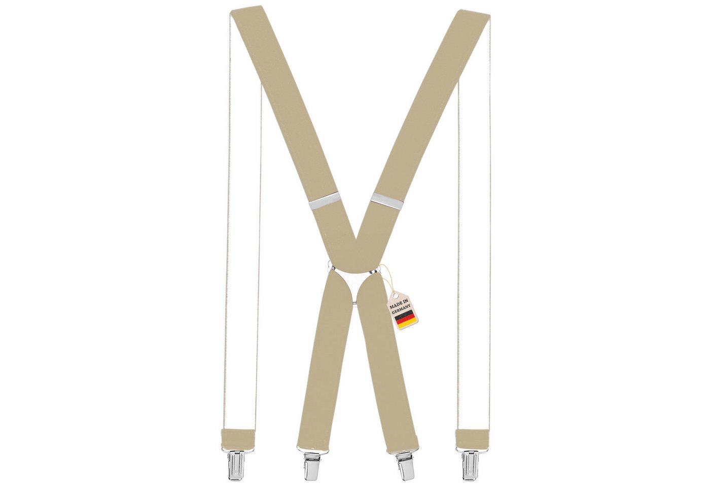 ZUKUNFTSENKEL Hosenträger 4 Robuste Clips, Hosenhalter Elastisch Flexibel (H-Form) X-Form Arbeitshosenträger von ZUKUNFTSENKEL