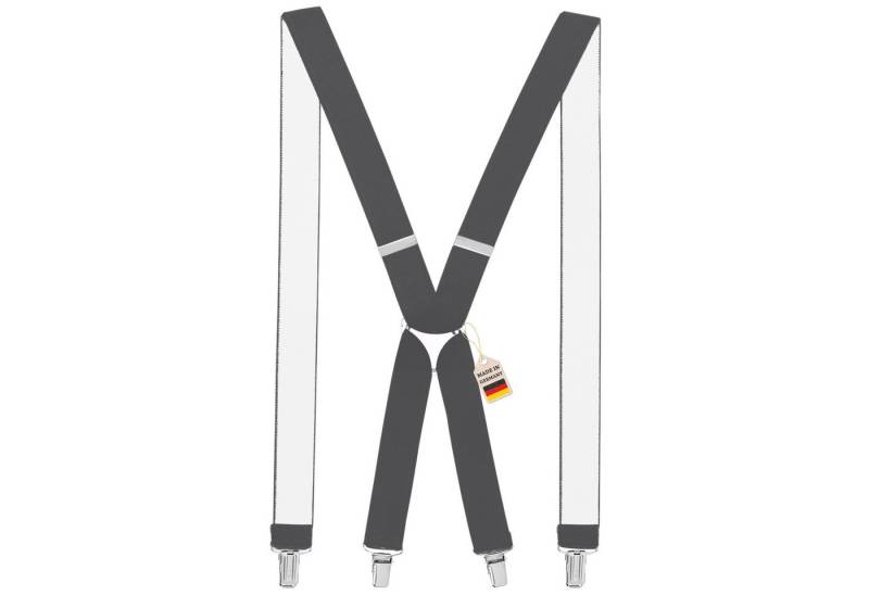 ZUKUNFTSENKEL Hosenträger 4 Robuste Clips, Hosenhalter Elastisch Flexibel (H-Form) X-Form Arbeitshosenträger von ZUKUNFTSENKEL
