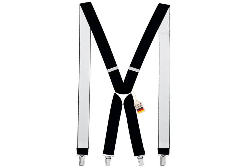ZUKUNFTSENKEL Hosenträger 4 Robuste Clips, Hosenhalter Elastisch Flexibel (H-Form) X-Form Arbeitshosenträger von ZUKUNFTSENKEL