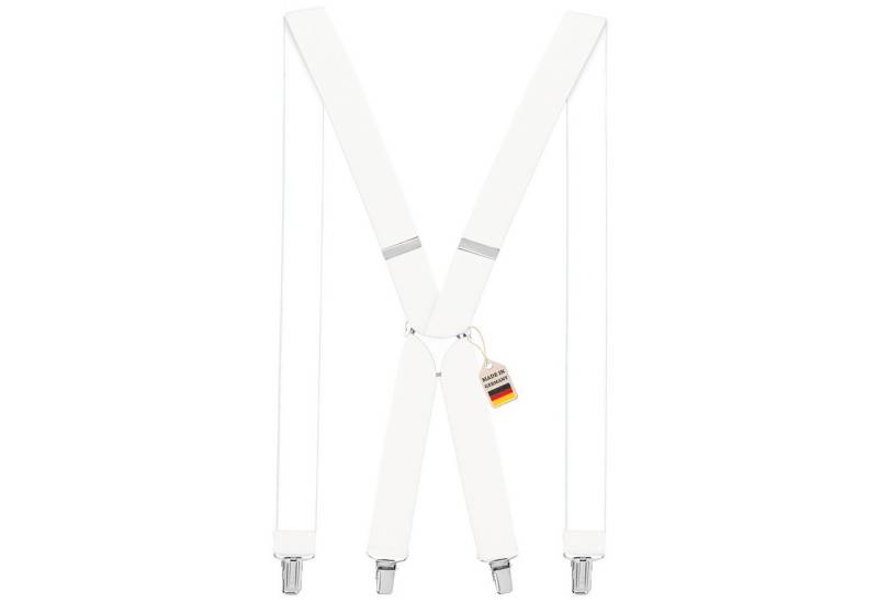 ZUKUNFTSENKEL Hosenträger 4 Robuste Clips, Hosenhalter Elastisch Flexibel (H-Form) X-Form Arbeitshosenträger von ZUKUNFTSENKEL