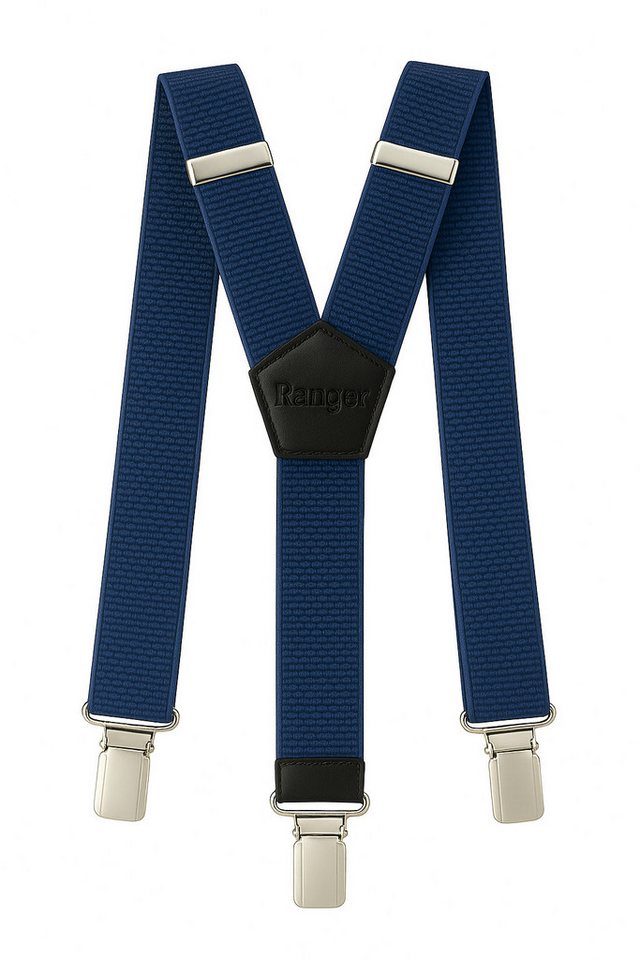 ZUKUNFTSENKEL Hosenträger Power Hosenträger - Verstellbar 4cm Y-Form Herren und Damen (und Rutschfest, Elastisch) 3 extra Starke Clips von ZUKUNFTSENKEL