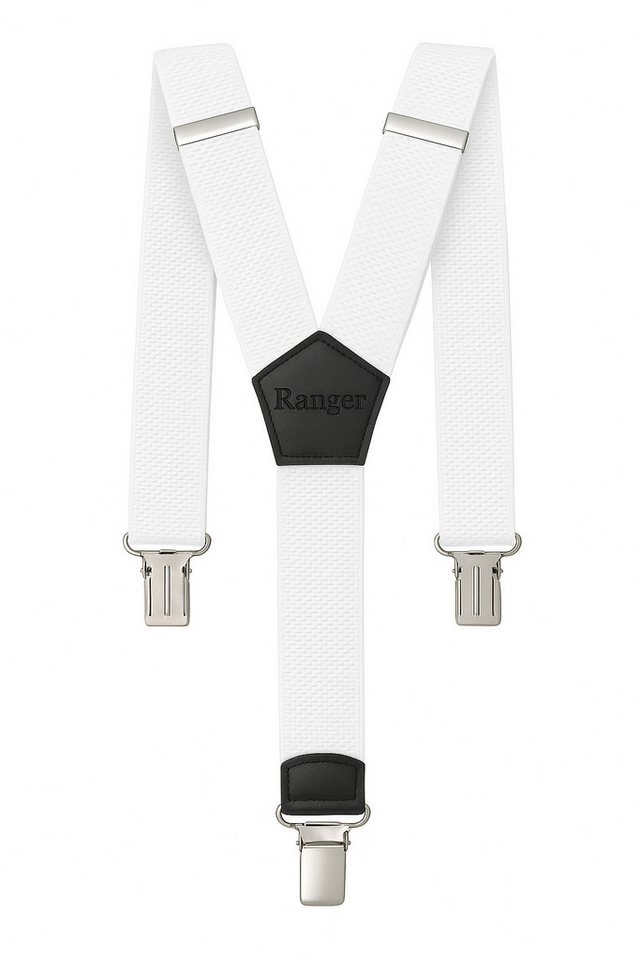 ZUKUNFTSENKEL Hosenträger Power Hosenträger - Verstellbar 4cm Y-Form Herren und Damen (und Rutschfest, Elastisch) 3 extra Starke Clips von ZUKUNFTSENKEL