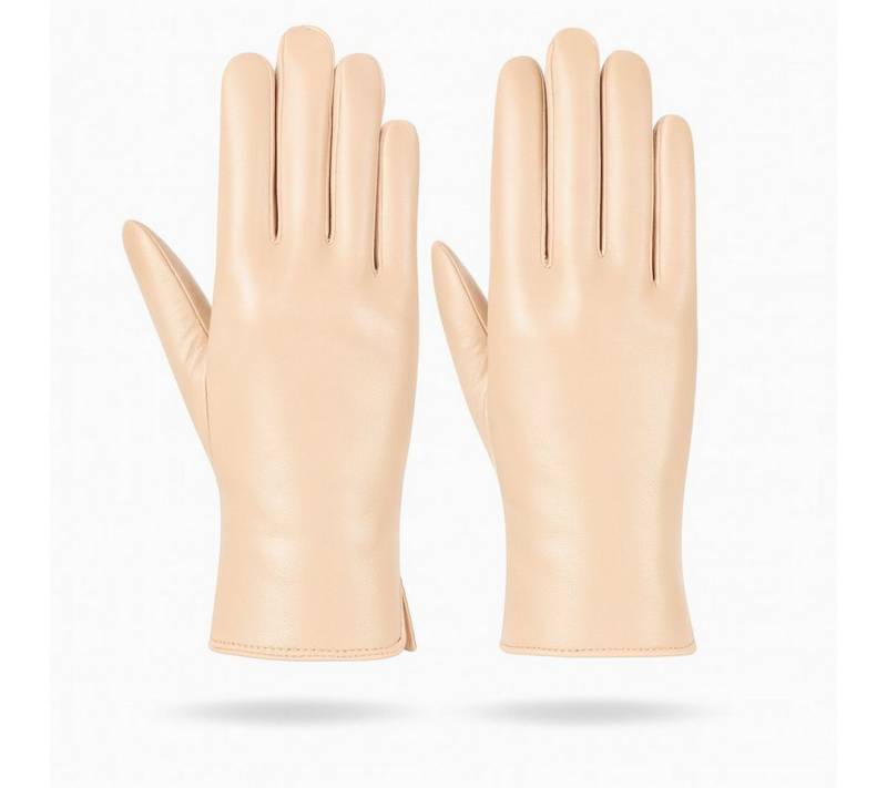 ZUKUNFTSENKEL Lederhandschuhe Damen Lederhandschuhe warm gefüttert (erhältlich in Dunkelblau, Bordeaux & Creme) elegantes Wintermodell, weiche Premium-Qualität, perfekte Passform von ZUKUNFTSENKEL