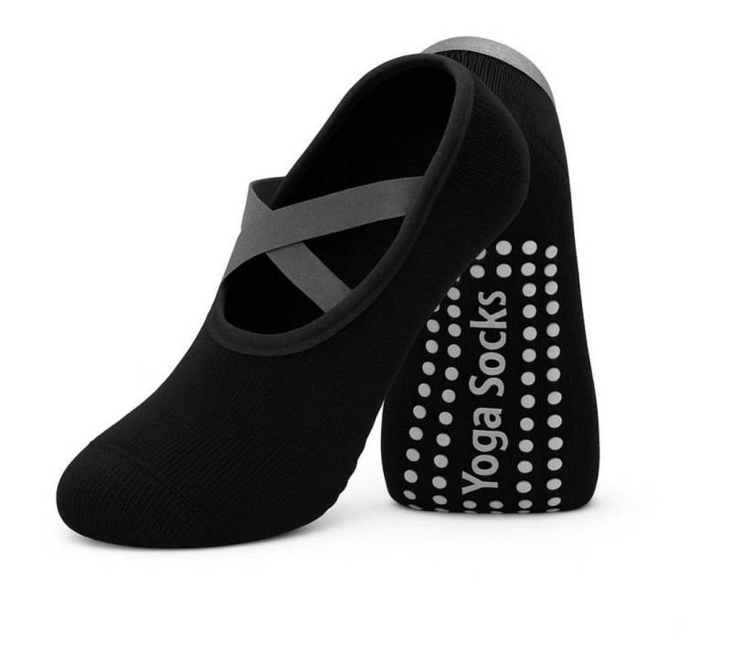 ZUKUNFTSENKEL Sportsocken 2er Pack Yoga Socken Damen Anti Rutsch (Fitness, Tanz, Gym 2er Pack, rutschfeste Trainingssocken für Yoga) Pilates Socken, Ballett Socken, Workout Footwear von ZUKUNFTSENKEL