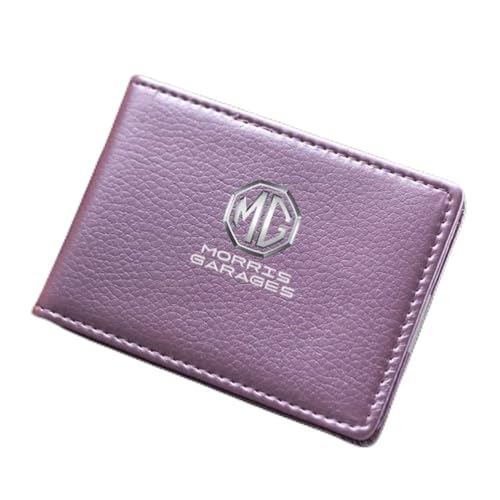 Geldbörsen Ausweis Kartenhüllen Geldklammern Scheckbuchhüllen Portmonee für MG3 MG5 MG6 MG7 MG Navigator TF ZS GS GT Damen Herren Gift Zubehör,PinkPurple von ZUMAHA