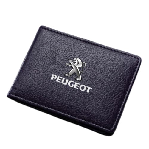 ZUMAHA Geldbörsen Ausweis Kartenhüllen Geldklammern Scheckbuchhüllen Portmonee für Peugeot 2008 206 207 3008 301 307 308 308S e2008 Damen Herren Gift Zubehör,Cyanstyle von ZUMAHA