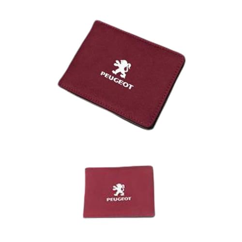 ZUMAHA Geldbörsen Ausweis Kartenhüllen Geldklammern Scheckbuchhüllen Portmonee für Peugeot 4008 408 5008 208 208L e2008 307SW Damen Herren Gift Zubehör,Redstyle von ZUMAHA