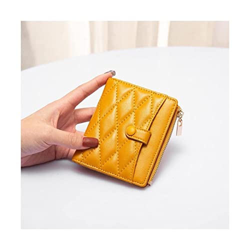 ZUMAHA Neu Einfache, modische Geldbörse, rautenförmig, für Damen, strapazierfähige Brieftasche, Kurze Kartentasche, niedliche Münze, organisiert und leicht zugänglich Portemonnaie von ZUMAHA