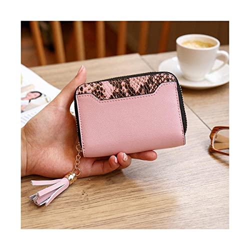 ZUMAHA Neu Organ Wallet Female Leather Card Case Multifunktions-Brieftasche Mini Lady Geldbörsen mit Reißverschlusstasche Organisiert und leicht zugänglich Portemonnaie von ZUMAHA