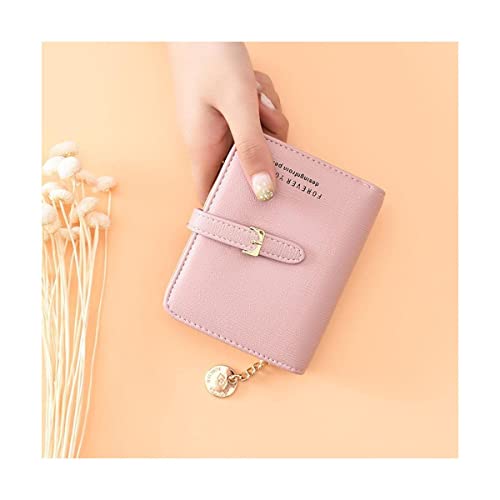 ZUMAHA Neu Slim Flip Wallet Kurzer Stil Kompakte Brieftasche Trendiger Kordelzug Kleiner frischer Reißverschluss Reine Farbe Organisiert und leicht zugänglich Portemonnaie von ZUMAHA