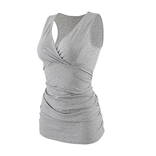 ZUMIY Still-Shirt/Umstandstop, Schwangeres Stillen Nursing Schwangerschaft Top Umstandsmode Unterwäsche von ZUMIY