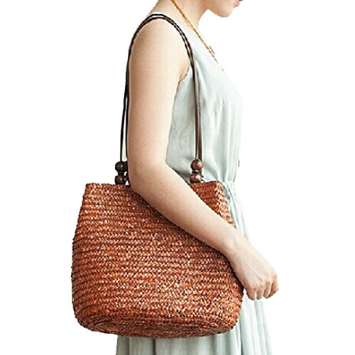 ZUMUii Butterme Frauen Strand Schultertasche Sommer Stroh Tote Strand Tasche Einkaufen Handtasche Hobo Handtasche von ZUMUii